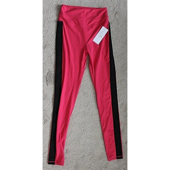 New with Tags - Spiritual Gangster Centered Studio Tights, "Love Is Love" Cherry - Picture 3 of 8